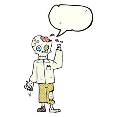comic book speech bubble cartoon zombie