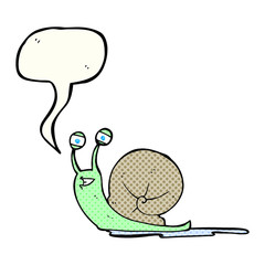 comic book speech bubble cartoon snail