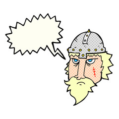 comic book speech bubble cartoon viking warrior