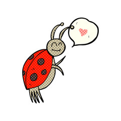 comic book speech bubble cartoon ladybug