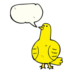 comic book speech bubble cartoon bird
