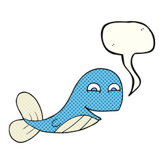 comic book speech bubble cartoon whale