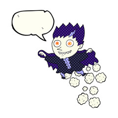 comic book speech bubble cartoon vampire
