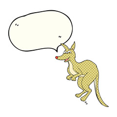 comic book speech bubble cartoon kangaroo