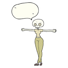 comic book speech bubble cartoon zombie woman