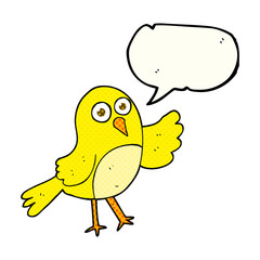 comic book speech bubble cartoon bird