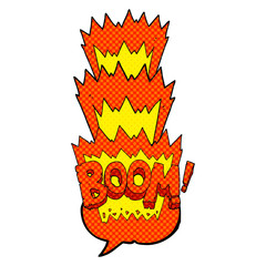 comic book speech bubble cartoon boom symbol