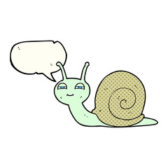 comic book speech bubble cartoon cute snail