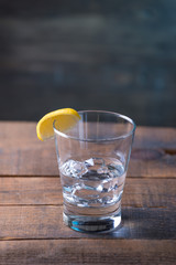 Vodka drinks with lemon and lime