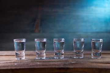 Vodka drinks with lemon and lime