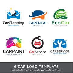 Car Rental Logo Template Design Vector
