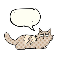 comic book speech bubble cartoon cat