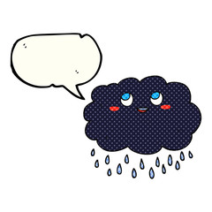 comic book speech bubble cartoon raincloud