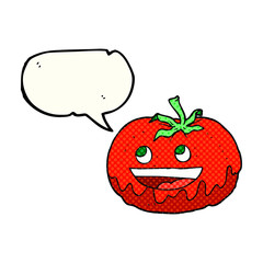 comic book speech bubble cartoon tomato