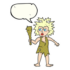 comic book speech bubble cartoon cave woman