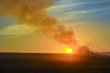 Smoke on the field