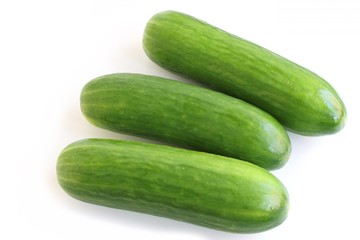 Cucumber on White Background