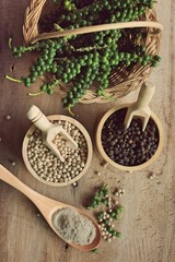 seed pepper and dried