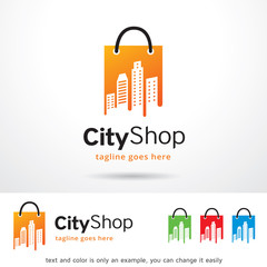 City Shop Logo Template Design Vector