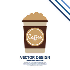 coffee time icon design 