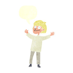 retro speech bubble cartoon chef