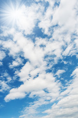 Obraz premium Sky with white cloud