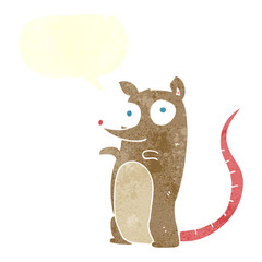 retro speech bubble cartoon mouse
