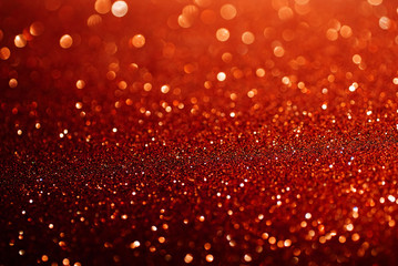 red orange glitter bokeh texture abstract background