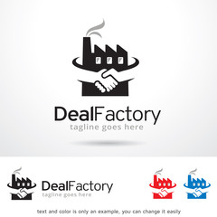 Fototapeta premium Deal Factory Logo Template Design Vector