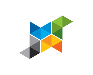 Obraz premium abstract triangle facet