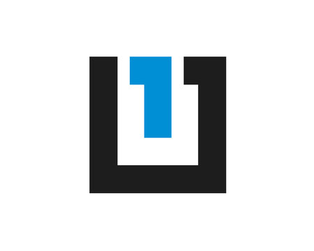 monogram anagram of initial letter U 1 Logo