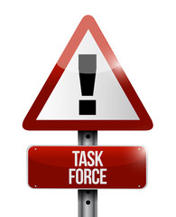 task force warning sign concept