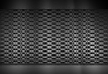 Metal brushed background, perforated metal surface