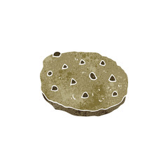 retro cartoon cookie