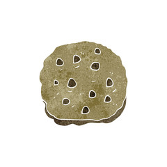retro cartoon cookie