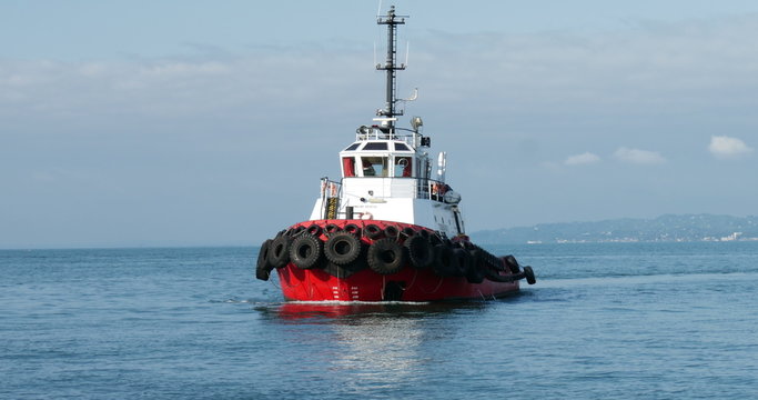 boats in port of Batumi