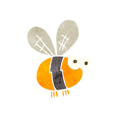 retro cartoon bee