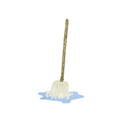 retro cartoon mop