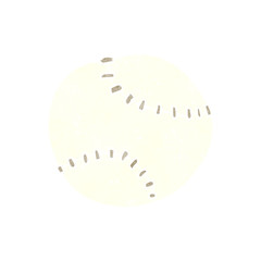 retro cartoon sports ball