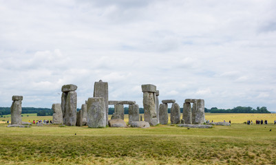 Stonehenge with tourists