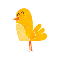 retro cartoon bird