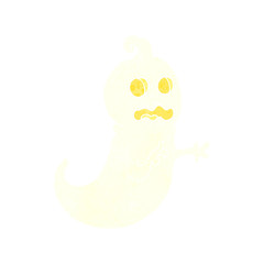 retro cartoon ghost