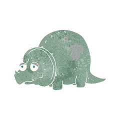 retro cartoon dinosaur