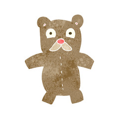 retro cartoon teddy bear