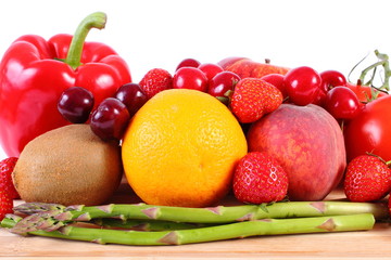 Fresh fruits and vegetables, healthy nutrition