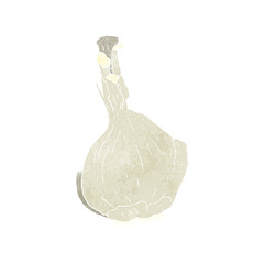 retro cartoon garlic