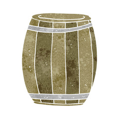 retro cartoon barrel