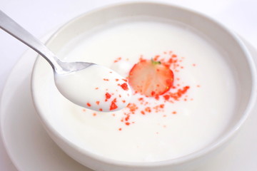 イチゴのヨーグルト