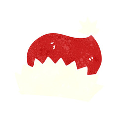 retro cartoon christmas hat