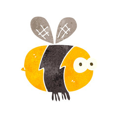 retro cartoon bee